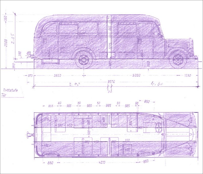 Plan for the Grey Bus